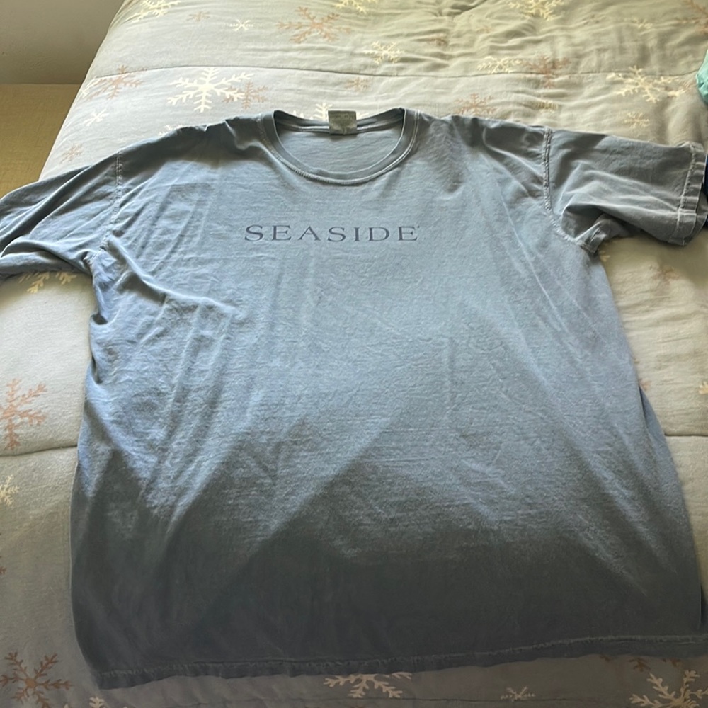 Blue seaside short sleeve shirt!!!!